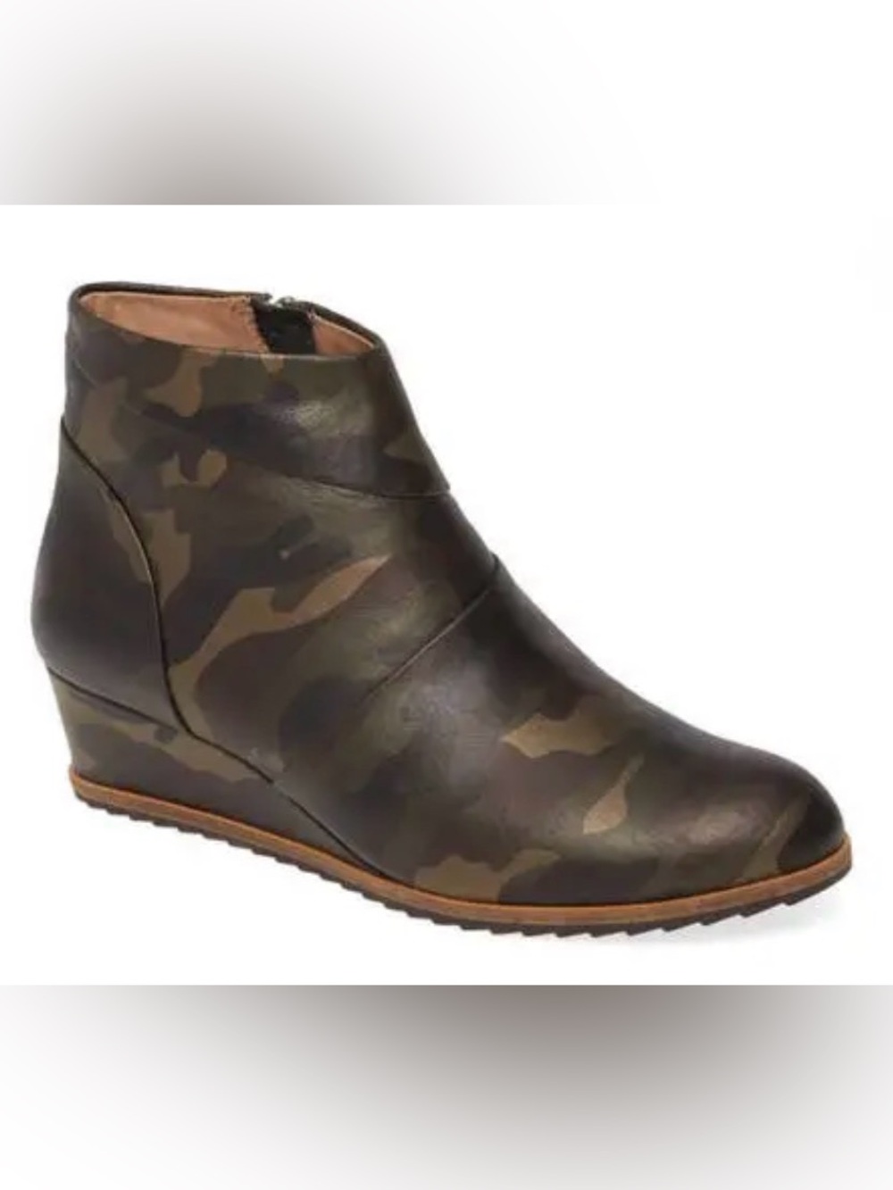 Women's Linea Paolo Camo Yuri Ankle Boot - Olive/Brown